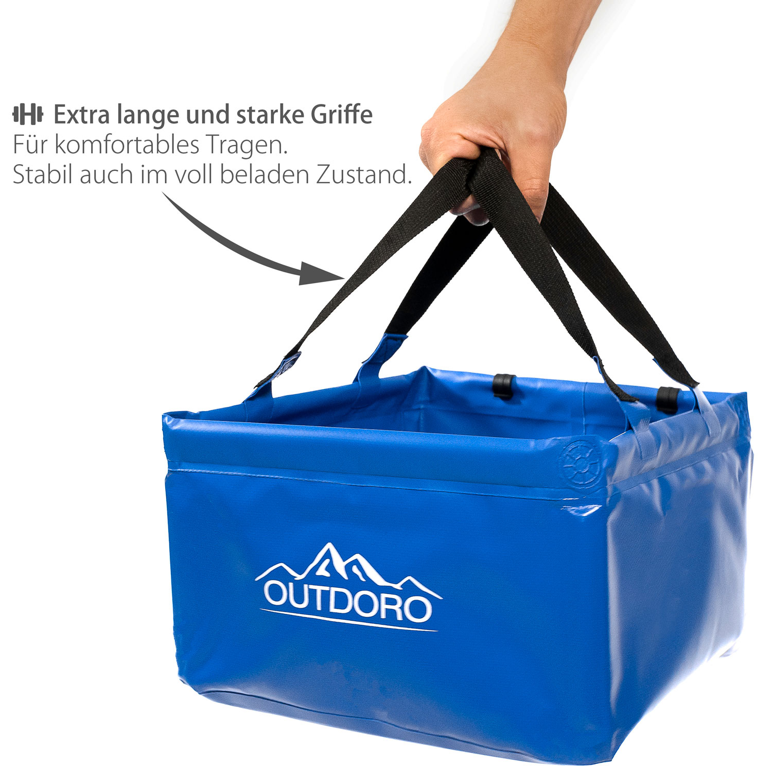 CARTREND Outdoor Faltschüssel 15 Liter – Faltbare Spülwanne Für Camping & Reisen | Platzsparend, Auslaufsicher