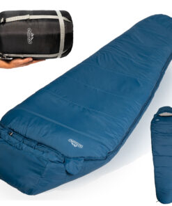 Outdoro® Schlafsack 3-4 Jahreszeiten für Outdoor & Camping im Frühling, Herbst & Winter - für Erwachsene